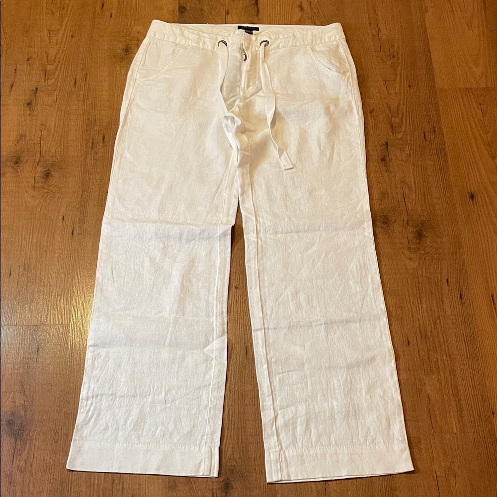 Tommy Hilfiger Women’s White Linen Pants